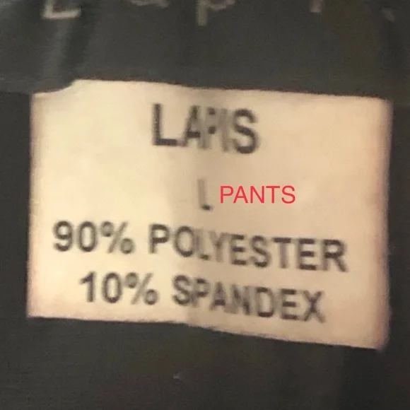 Lapis Black Velvet Longsleeved Round neckline Top and matching pants Sz L - Picture 5 of 8